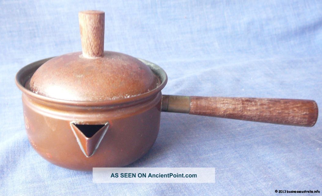 Small Copper Cooking / Sauce Pot With Lid By Copal Uncategorized photo