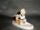Metzler Ortloff Deutschland Porcelain Girl With Deer Figure Figurines photo 2