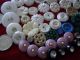 115 Buttons Lots Vintage Rhinestone New Glass Antique Czech Plastic Bakelite Sew Buttons photo 3