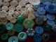 115 Buttons Lots Vintage Rhinestone New Glass Antique Czech Plastic Bakelite Sew Buttons photo 4