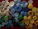115 Buttons Lots Vintage Rhinestone New Glass Antique Czech Plastic Bakelite Sew Buttons photo 5