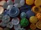 115 Buttons Lots Vintage Rhinestone New Glass Antique Czech Plastic Bakelite Sew Buttons photo 7