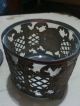 Exquisite Antique Dutch Face Powder Pot Electroplated Carved Bronze Metalware photo 2