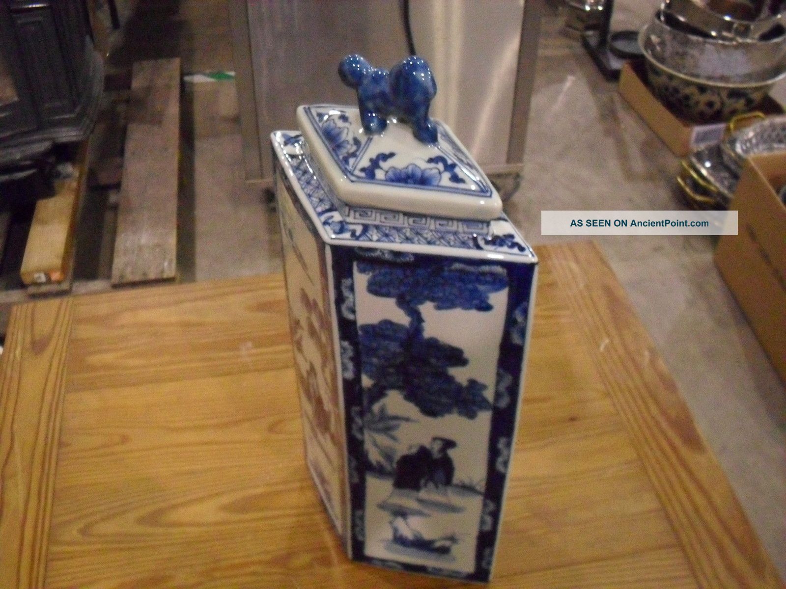 Porcelain Blue And White Diamond Jar Do 90 Bowls photo