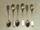 1887.  Fine Set Of Six Russian Coffee Spoons With Floral Decoration. Other photo 1