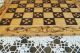 Rare Wooden Flemish Art Checker Board Pyrography Primitives photo 2