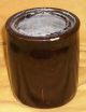 Antique Albany Slip Brown Glazed 1/2 Quart Canning Jar Wax Sealer Primitives photo 1