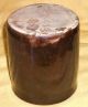 Antique Albany Slip Brown Glazed 1/2 Quart Canning Jar Wax Sealer Primitives photo 3