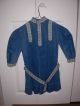 Early Antique Primitive Blue Child Girl Prairie Dress Primitives photo 1