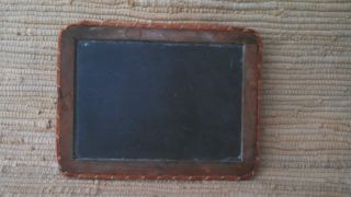 Primitive Double - Sided Wrapped Slate Chalkboard Historical One - Room Schoolhouse photo