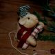 Primitive - Candy Cane Christmas Mouse - Fabric Mice Primitives photo 2