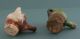 Two Late Medieval Pottery Toy Whistles - Green Tudor Glaze - 15th/16th Century. British photo 5