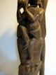 Rare Antique Wood Carved Statue Figure Playing Flute – African Oriental Tribal ? Sculptures & Statues photo 2