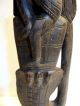 Rare Antique Wood Carved Statue Figure Playing Flute – African Oriental Tribal ? Sculptures & Statues photo 3
