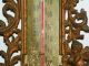 Antique 1890 ' S/1900 ' S Cast Iron Very Ornate Thermometer With Angels And Roses Other photo 9