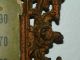 Antique 1890 ' S/1900 ' S Cast Iron Very Ornate Thermometer With Angels And Roses Other photo 4