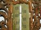 Antique 1890 ' S/1900 ' S Cast Iron Very Ornate Thermometer With Angels And Roses Other photo 8