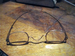 Antique Victorian 1840 Signed Grant Gold Eyeglasses Spectacles Optic Repair Rare photo