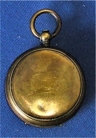 Antique Brass Pocket Compass Braithwaite Dartmouth Reg No.  416645 photo