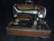 Singer Sewing Machine And Wood Case Sewing Machines photo 1