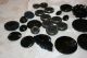 31 Antique Buttons Black,  Glass & Various Materials Very Decorative Buttons photo 3