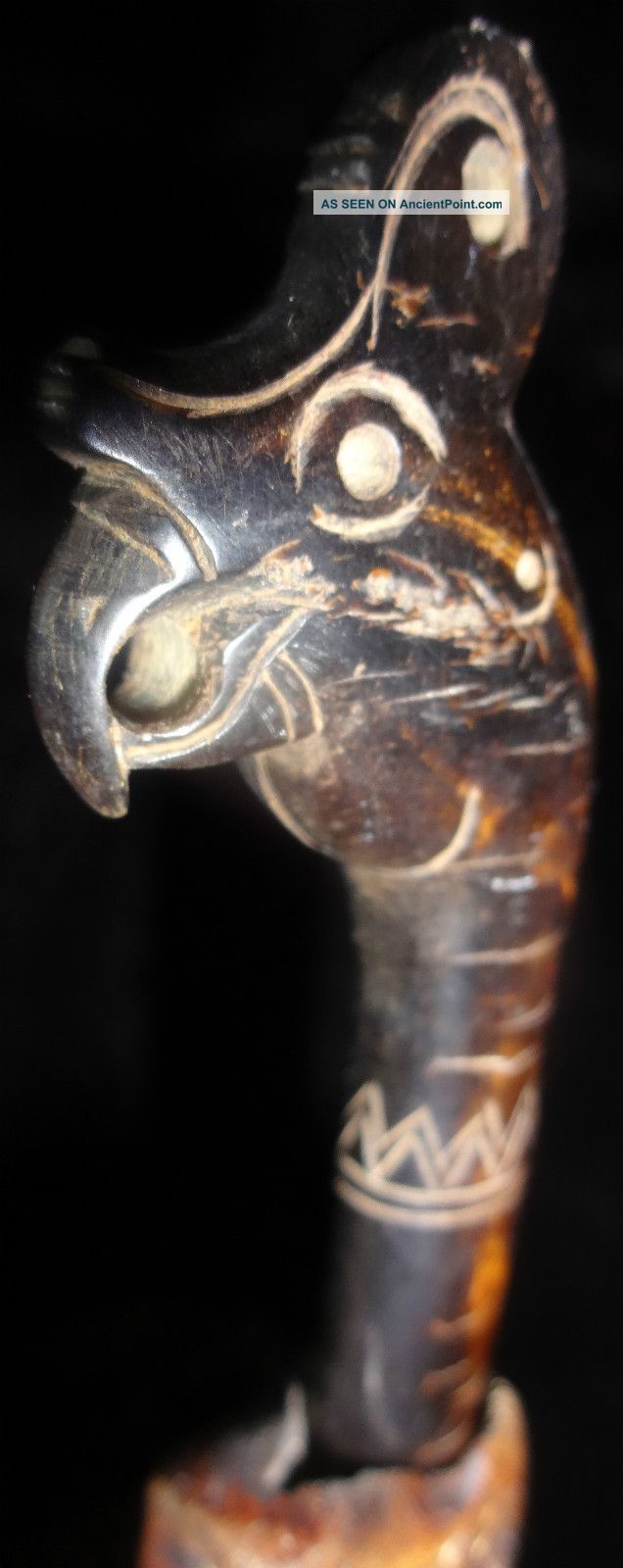 Assassins Dagger Buffalo Horn Bird Indonesia Parrot - Stand Included Pacific Islands & Oceania photo