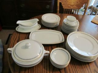 37 Piece Set Of Antique Hermann Germany Ohme Silesia Dishes photo