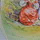 Vintage Porcelain Pitcher Transfer Hand Painted Schierholz Artist Signed Stahl Pitchers photo 1