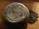 C.  1800 Boston Area Pewter Porringer Cast Marked Ic Crown Handle 4 - 1/4 
