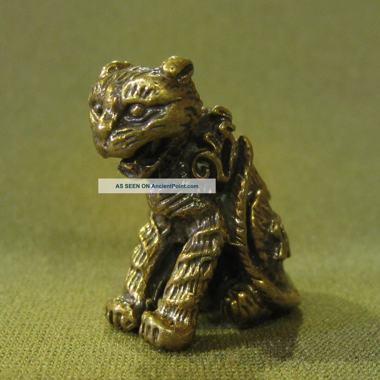 Powerful Tiger Honor Respect Lucky Charm Thai Amulet Amulets photo
