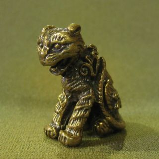 Powerful Tiger Honor Respect Lucky Charm Thai Amulet photo