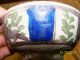 Rare 18th Or 19th Century Persian Bowl Birds Plants Blue Trim Ceramic Pottery Near Eastern photo 5