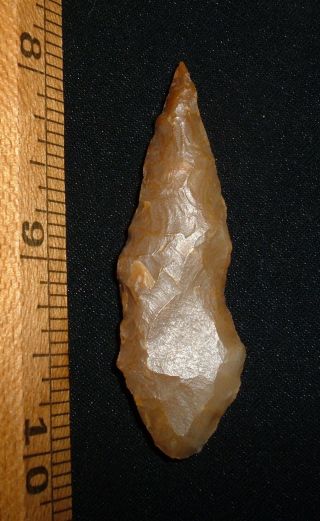 Big Sahara Neolithic Willow Leaf Blade,  Point,  Ancient African Arrowhead Aaca photo