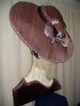 Lg.  Deco Revival Mid Century Don Freedman Textile Wall Art - Woman Wearing Hat Mid-Century Modernism photo 2