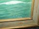 Vintage Framed Maritime Clipper Ship Oil Painting Signed C.  W.  Burrill 1948 Other photo 2