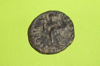 Rare Ancient Roman Coin Of Arcadius Military Standard Globe Tool Antique Old Vf photo