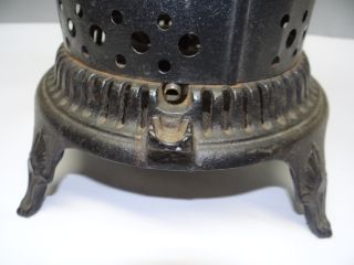 Antique Old Metal Cast Iron Gas Kerosene Space Floor Heater Body Heating Tool Nr photo