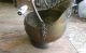 Antique Copper Lion Head Coal Bucket With Porcelain Handles - Large, Metalware photo 1