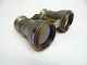 Antique Brass Purple Trim Chevalier Opticien Paris French Opera Glasses Lenses Optical photo 4