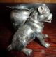 Antique Bulldog Silverplate Toothpick Holder Other photo 3