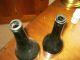 2 Black Glass Wine Bottles Pontil Bottles & Jars photo 9