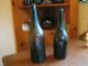 2 Black Glass Wine Bottles Pontil Bottles & Jars photo 7