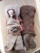 Antique Pre - Columbian Peruvian Couple With Baby - Chancay Dolls Latin American photo 3
