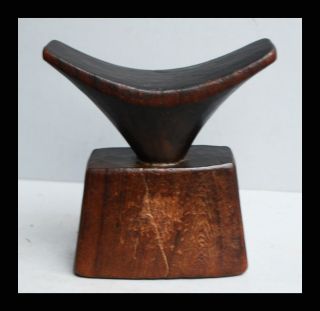 A Brancusi - Esque,  Well Patinated Headrest From Ethiopia photo