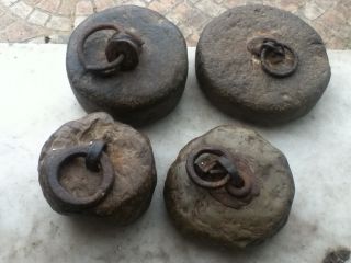 Excavation Found 4 - - - Old Stone Weight (museum Quality) Roman ? photo