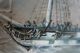 Maritime Painting British Frigates Working Crew,  Flags Artist Signed Ca.  1847 Folk Art photo 6