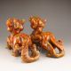 A Pair Of Chinese Jade Statue - Foo Dog Foo Dogs photo 1