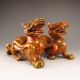 A Pair Of Chinese Jade Statue - Foo Dog Foo Dogs photo 2