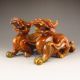 A Pair Of Chinese Jade Statue - Foo Dog Foo Dogs photo 4