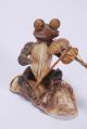 Sea Shell Violin Player With Big Round Eyes,  Made Entirely Out Of Shells Statues photo 1